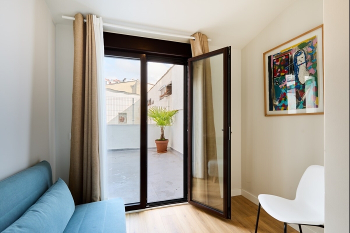 Los balcones del encierro Estafeta 65 en Pamplona