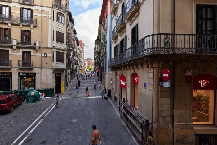 Mercaderes 9 - Vistas directas del encierro en Pamplona en Pamplona