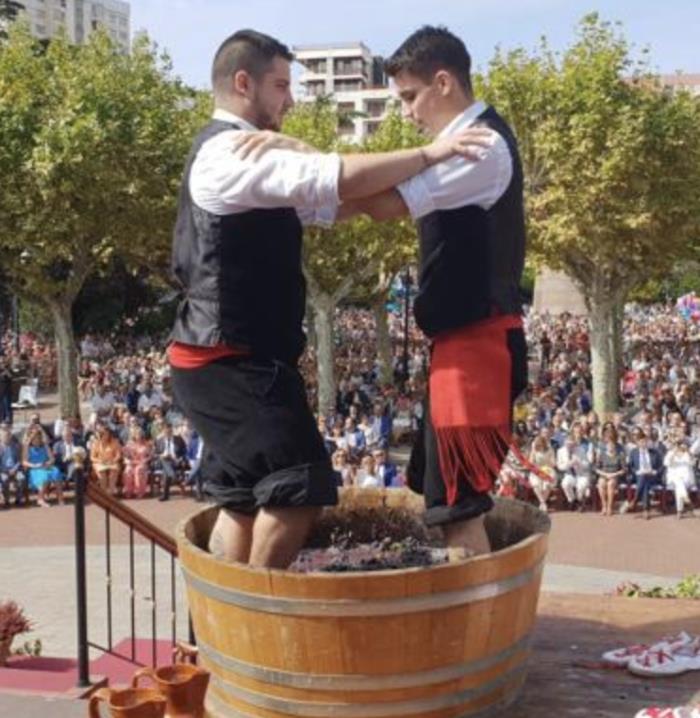 Pisado de la Uva en Logroño